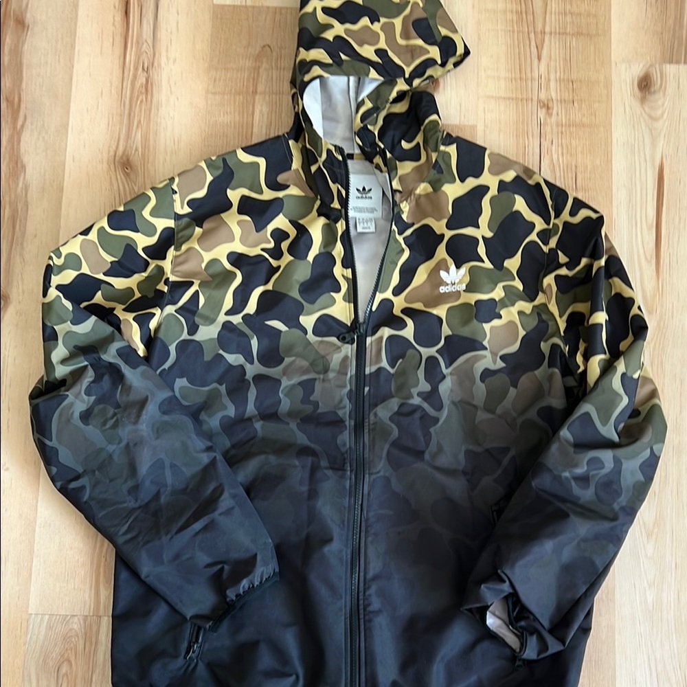 Adidas Men's Camouflage Hooded Jacket
